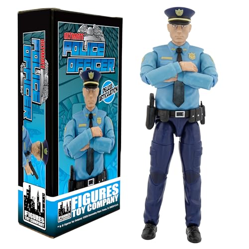 Figures Toy Company Ultimate 6.5 Inch Police Officer Figure with Deluxe Articulation