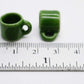 10 Green Coffee Mug Tea Cup Dollhouse Miniatures Food Kitchen By Cool Price