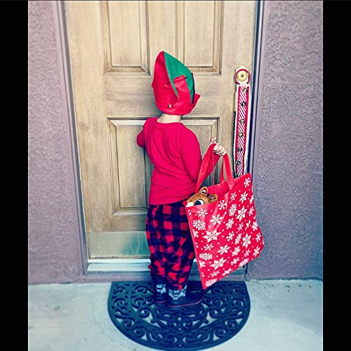 Funiverse Bulk 12 Pack Christmas Elf Hat with Jingle Bell - Adult Sized and Perfect for Any Christmas Holiday Event