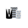 ittsmnt Cylinder Covers Set of 3 Pieces Black Stripes Bow Tie Pedestal Plinth Stand Covers Boys Baby Shower Birthday Party Tablecloth Decorations (Set