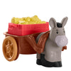 Replacement Parts for Fisher-Price Little People Christmas Manger Scene Nativity Set - HMX70 ~ Gray Donkey Pulling Brown Cart with Basket of Food ~