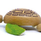 Anamalz Turtle Wooden Animal Toy for Toddlers, Fun and Posable Turtle for Early Learning, Montessori, and STEM, Smooth Natural Wood, Boys and Girls
