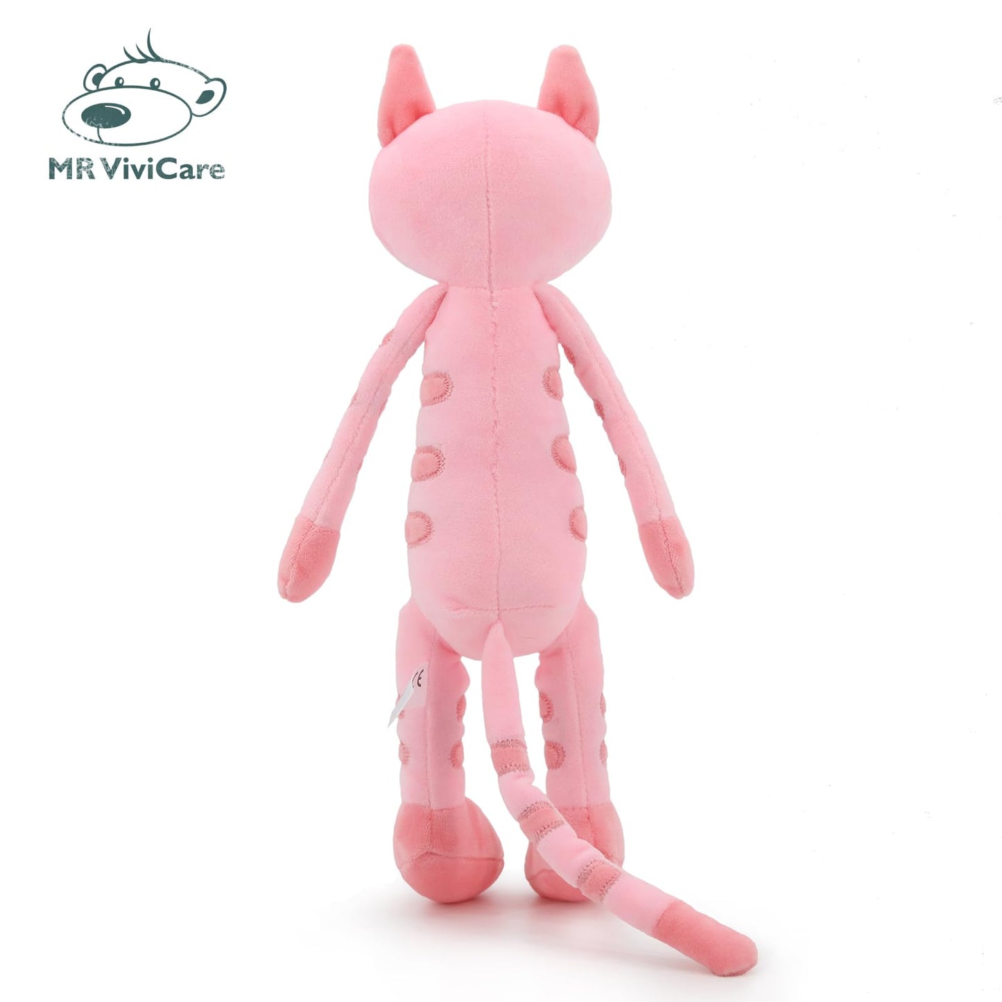 MR ViviCare 13" Pink Huggable Standing Cat Stuffed Animal Plush Toy, Stuffed Cat Plush Toy for Girls, Great Gift for Children, Birthday, Baby Shower