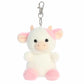 Aurora® Adorable Palm Pals™ Belle Strawberry Cow™ Clip-On- Fun Collectible Plush for Kids and Adult Collectors - Perfect for Backpacks and Birthday