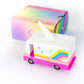 CANDYCAR® Wooden Food Truck Collection - Unicorn 2.0 Van, Premium Handcrafted Beech Wood Toy Car