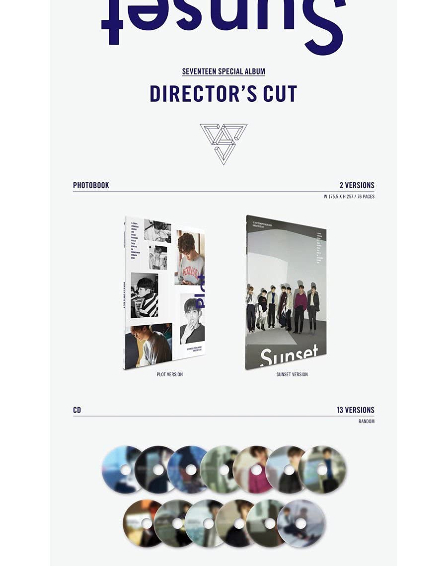 SEVENTEEN [DIRECTOR'S CUT] Special Album SUNSET Ver. CD+P.Book+6p Card+Tracking Number