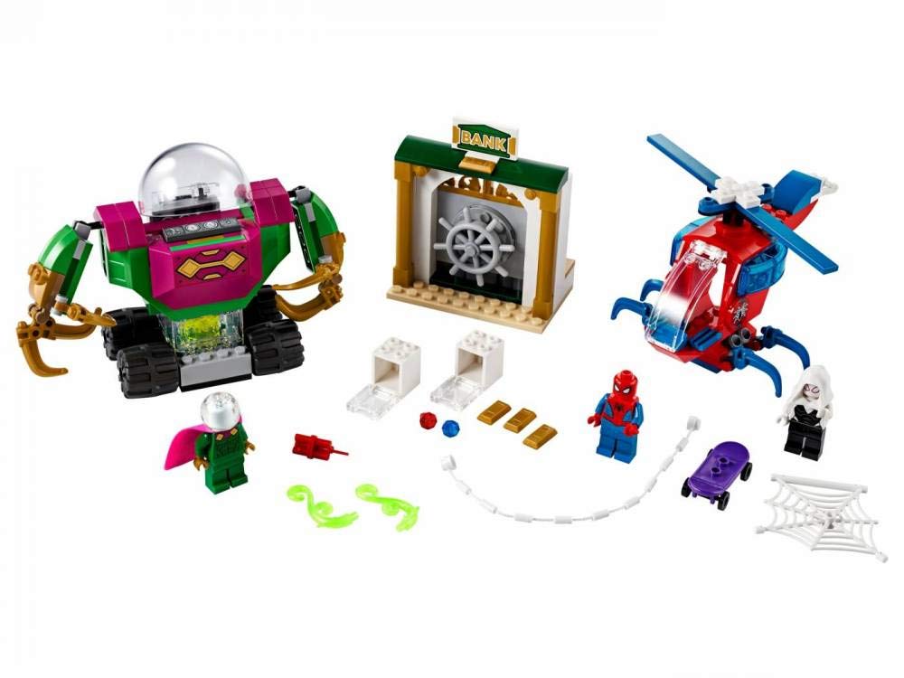 LEGO Marvel Spider-Man The Menace of Mysterio 76149 Cool Superhero Action Playset with Ghost Spider Minifigure, New 2020 (163 Pieces)