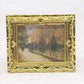 SXFSE Dollhouse Decoration Accessories, 1:12 Dollhouse Miniature Painted Wooden Frame Mural Accessories (A)