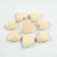Arakierst 50pcs Natural Wooden Heart Teether 25mm Unfinished Wood Hearts with Holes Eco-Friendly Wooden Handing Materials DIY Crafts Beading