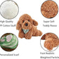 KIRIGAMI Dog Stuffed Animal, Golden Doodle Puppy Plush Toy with Realist Weighted Soft dog stuffed gift for kids?11 inches (Brown Color)