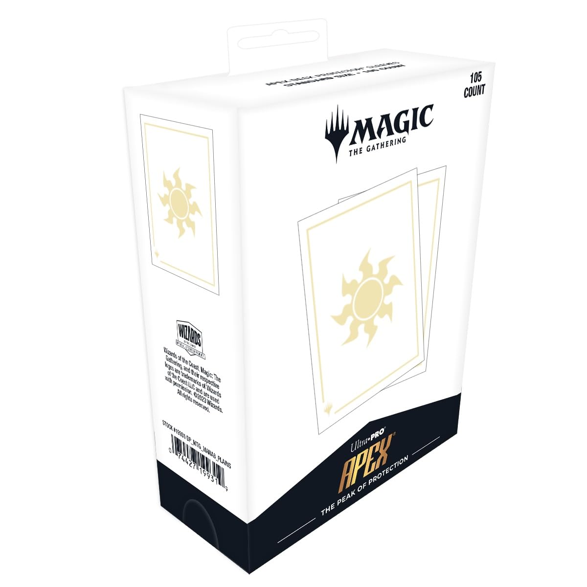 Ultra PRO - Mana 8 105ct Apex Deck Protector Sleeves - Plains for Magic: The Gathering, Protect & Store Collectible Cards, Sports Cards, MTG, D&D