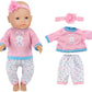 ebuddy 4 Sets Baby Doll Clothes - Fashion Outfits Fit for 14-16 inch, 17 inch new Born Baby,15 inch 18 inch Dolls