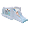 Bounceland Obstacle Dream Bouncer Combo Slides,18.5 ft x 8.5 ft x 6 ft H, Air Blower Included with GFCI, Dual Slides, Obstacle Course, Trendy Neutral