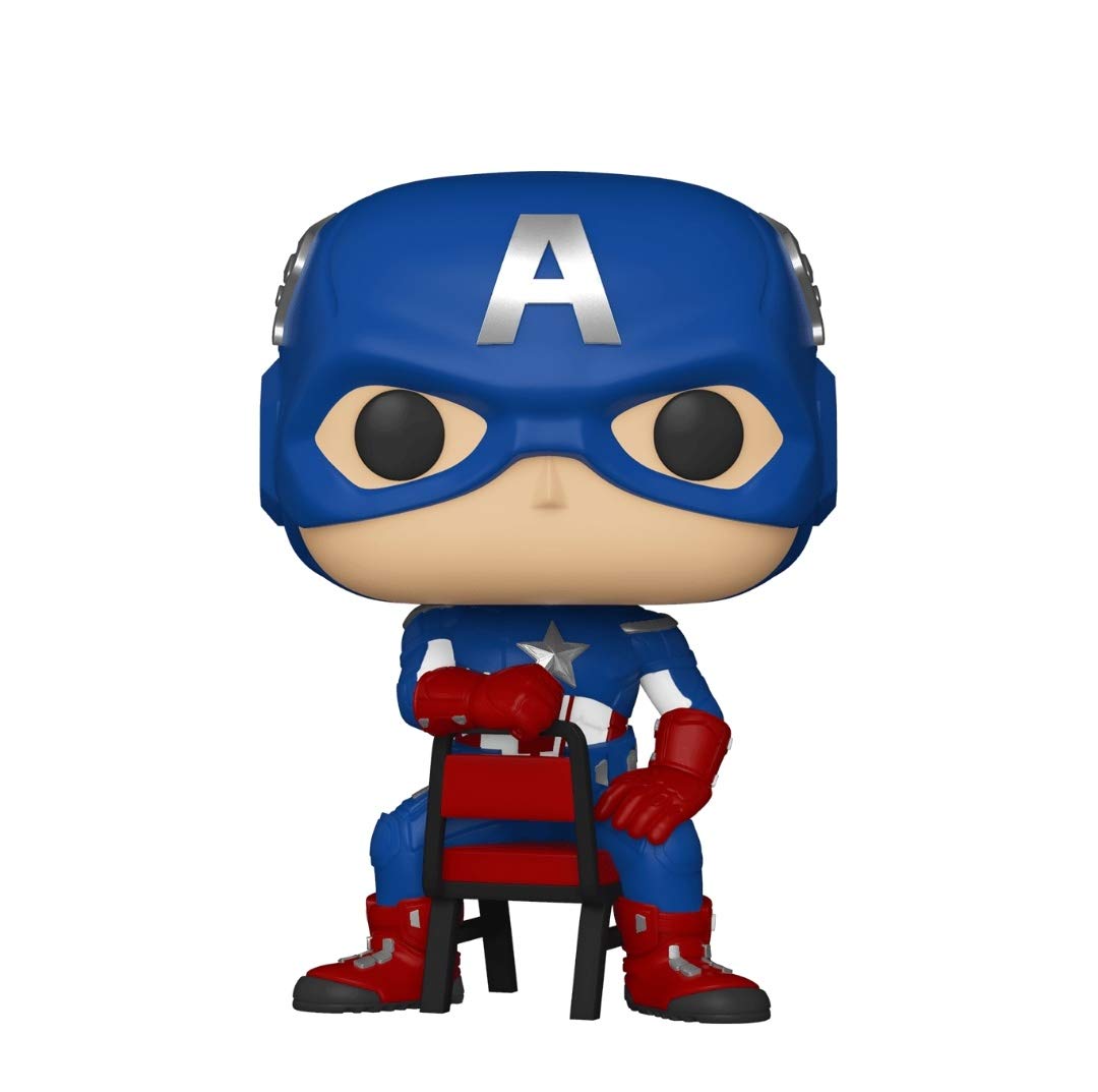 Funko Spider-Man Homecoming POP! Marvel Captain America Exclusive Vinyl Figure #693 [Sitting]