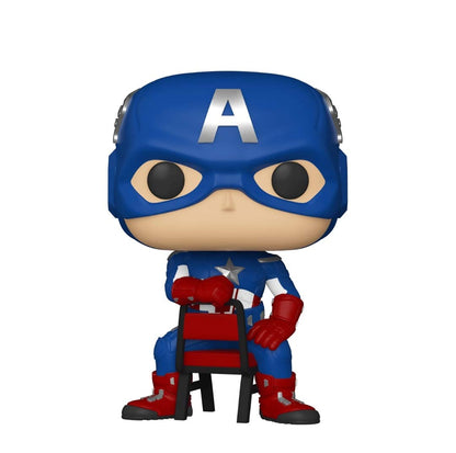 Funko Spider-Man Homecoming POP! Marvel Captain America Exclusive Vinyl Figure #693 [Sitting]