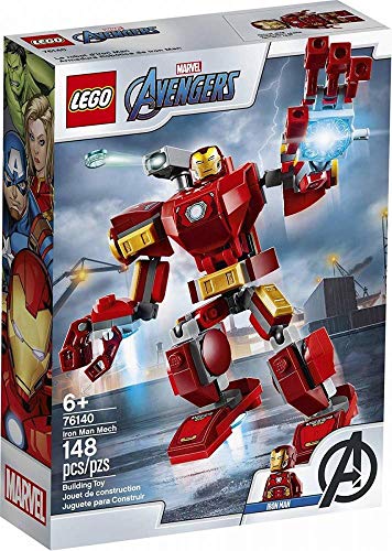 LEGO Marvel Avengers Iron Man Mech 76140 Kids' Superhero Mech Figure, Building Toy with Iron Man Mech and Minifigure, New 2020 (148 Pieces)