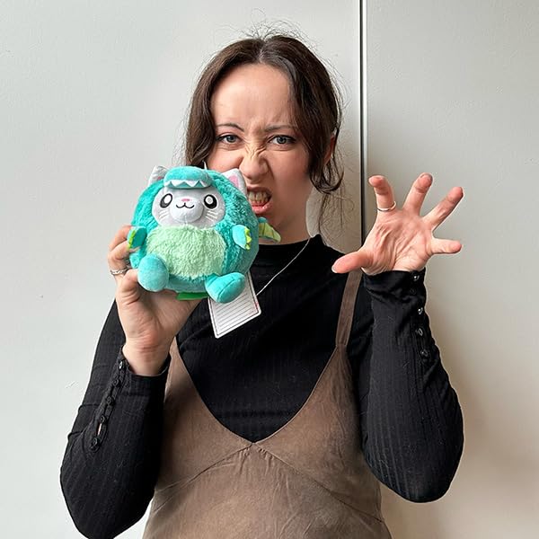 Squishable - Undercover Snacker Kitty in Dragon - Undercovers Collection - 9.5 in - Soft Toy Collectible Stuffed Animal - Beans