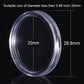 100 Pcs 25 mm Coin Holder Capsules Clear Round Plastic Coin Container Case for Coin Collection Supplies