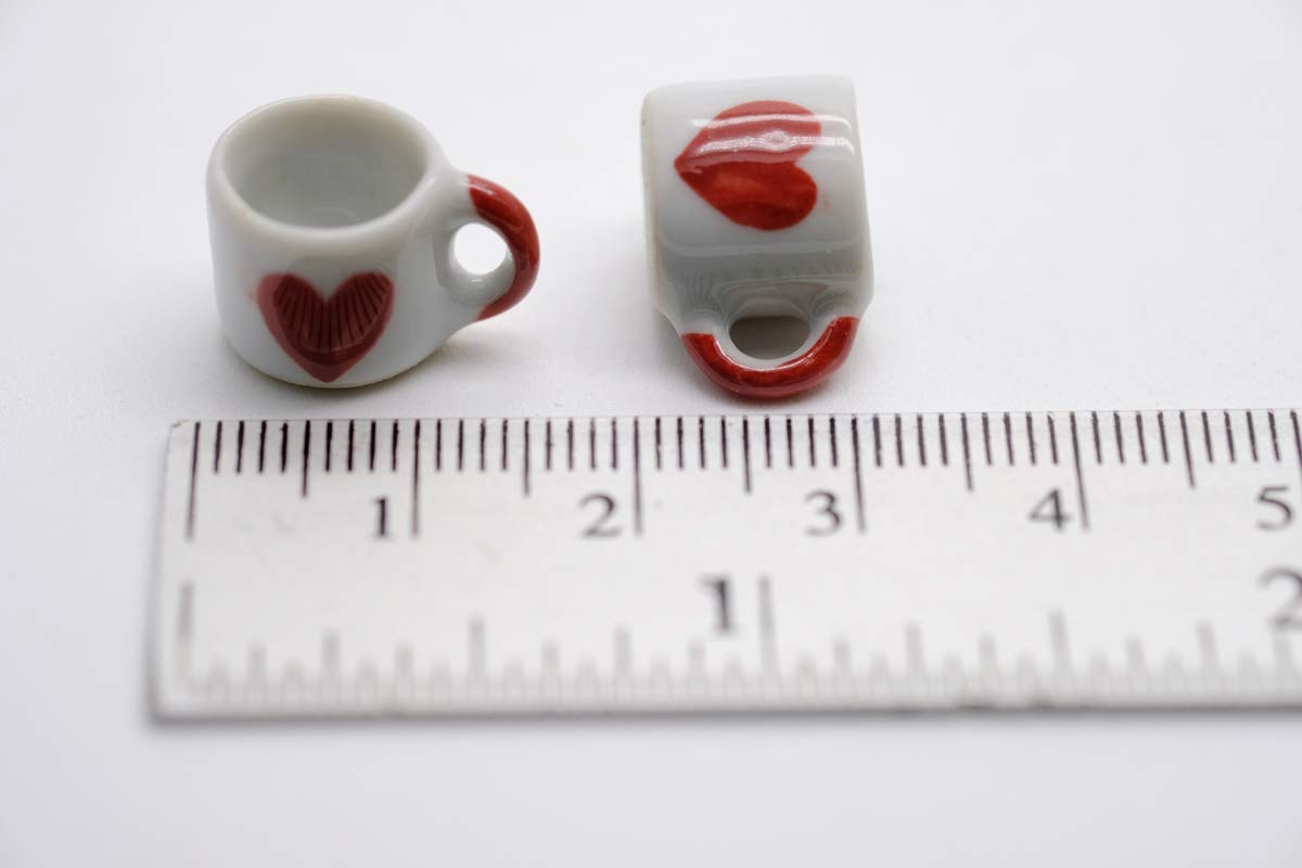 10 Darling Coffee Mug Tea Cup Dollhouse Miniatures Food Kitchen