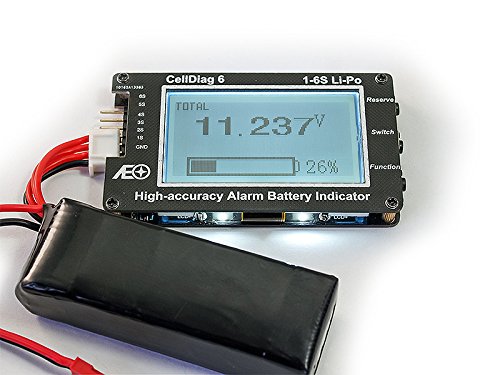 AEC6010 C6 High Accuracy Alarm Battery Indicator Volt Meter Monitor Buzzer Alarm (AEC6010 *1pcs)