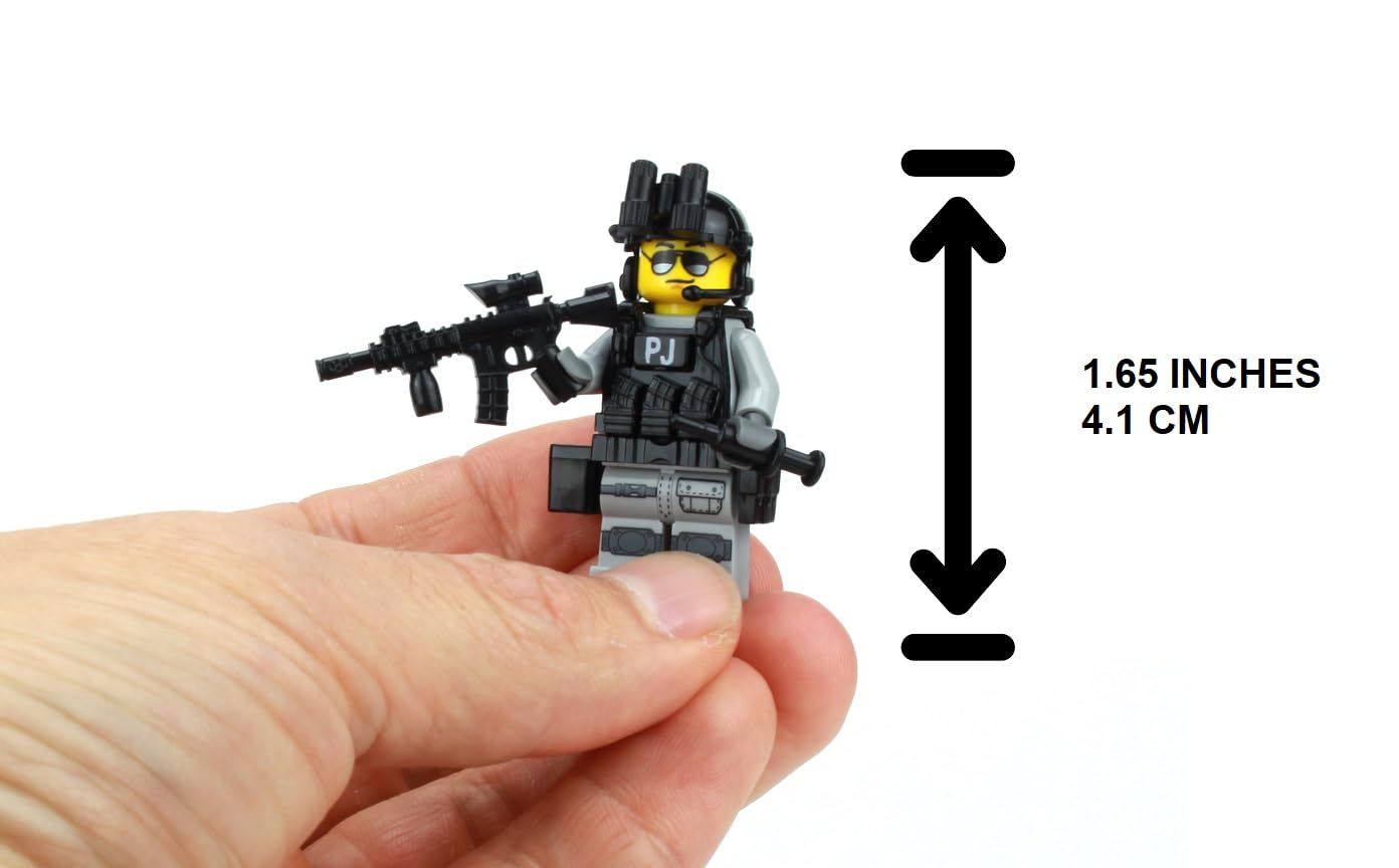 Battle Brick 1.6 Inches Tall US Air Force PJ Pararescue Commando Soldier Custom Minifigure | Accessories Made in the USA | Genuine Military Minifig |
