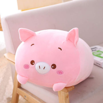 hitoshe Pig Plush Stuffed Animal, Cute Pink Pig Plushie Toy Gifts for Kids Birthday, Valentine, Christmas, 8inch