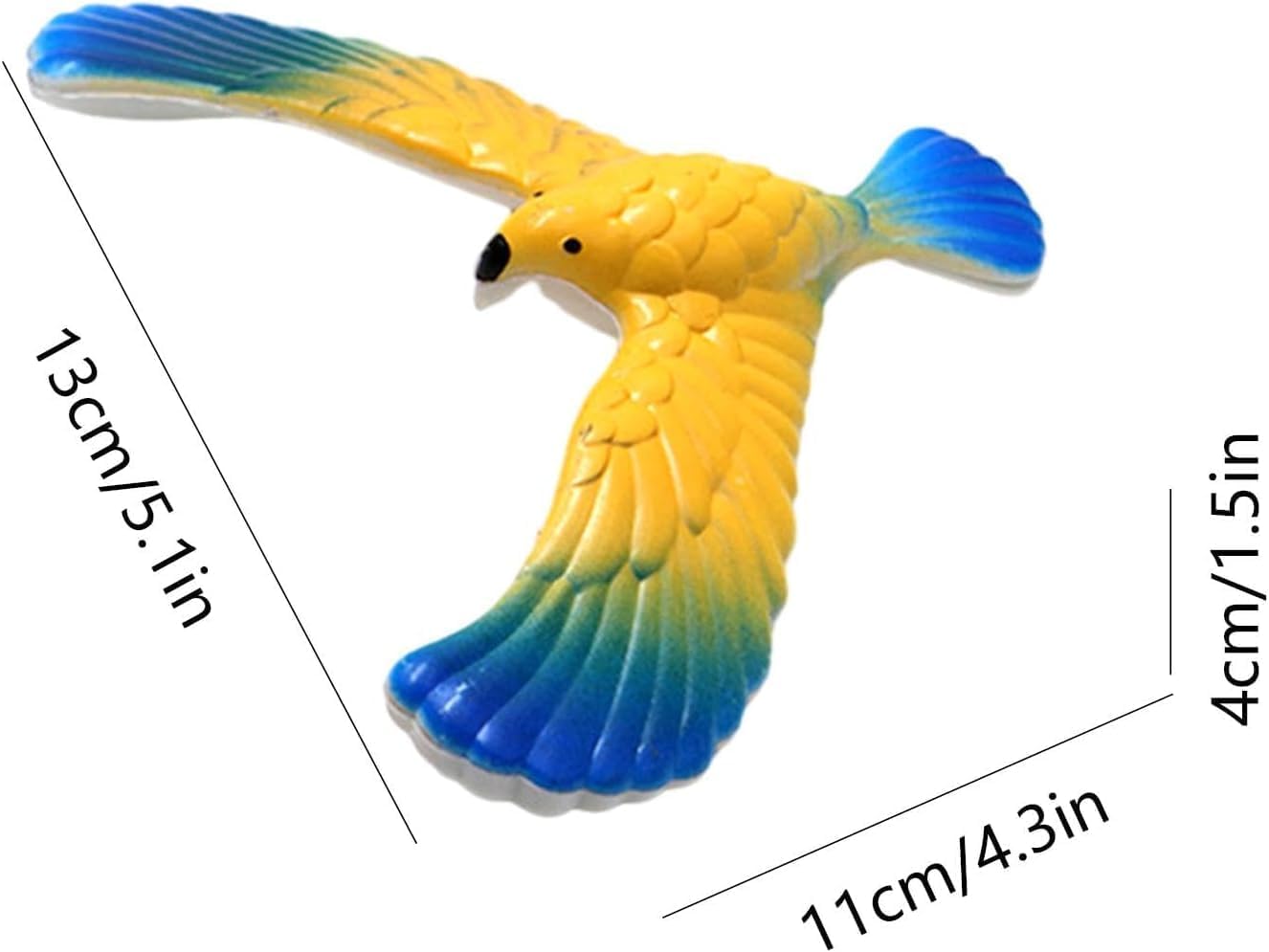 Balance Bird, Balancing Bird Clear Triangle Stand, Classic Educational, Bird That Can Balance Gravityy Finger for Adults, Eagles Stocking Stuffers