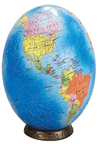 Warren Puzzle Esphera 360 9" 540 Pieces World Globe: Political Map by Mega Brands