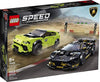 LEGO Speed Champions Lamborghini Urus ST-X and Lamborghini Huracán Super Trofeo EVO 76899 Building Kit (663 Pieces)