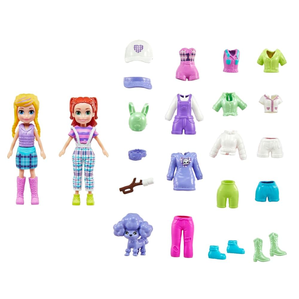 Polly Pocket Country Day Fashion Collection Playset for Girls Ages 4 and Up