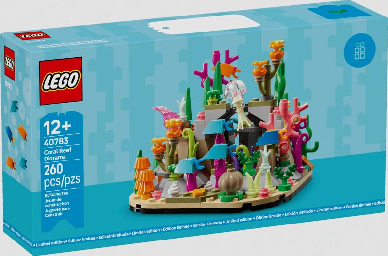 LEGO - Coral Reef Diorama Building Set (260 Pieces, 40783)