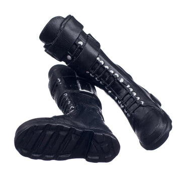 Jili Online 1/6 Female Flat Lace Up Shoe Boots for 12'' Kumik Phicen Hot Toys Body Figure