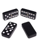 Silverman & Co. Double 6 Large Black Domino Set - Orange Case