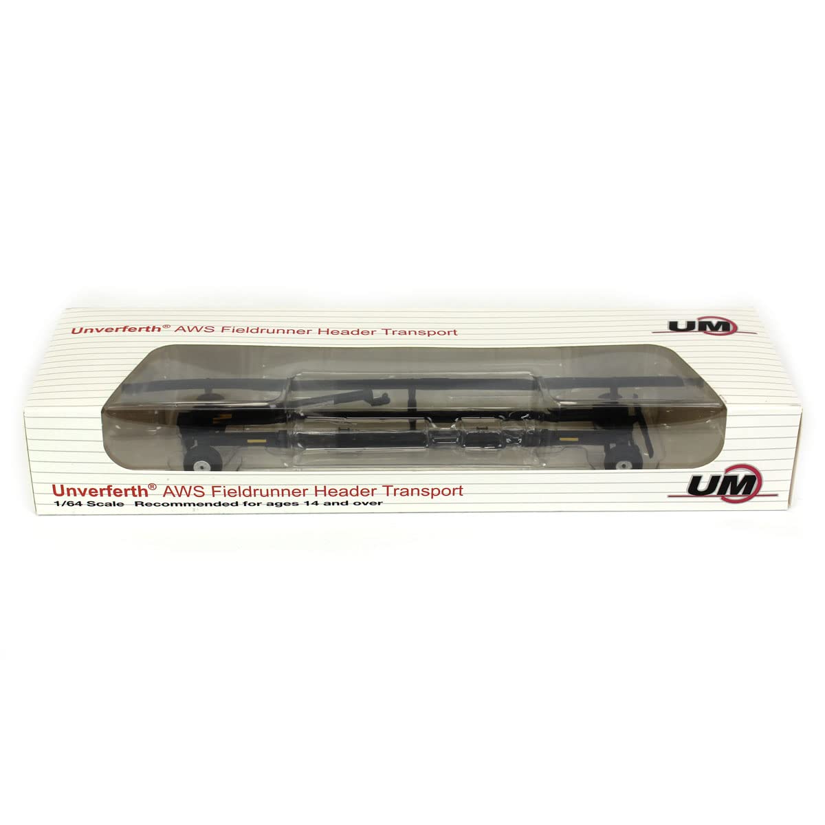Spec Cast 1/64 Black Unverferth Combine Header Trailer UBC-023