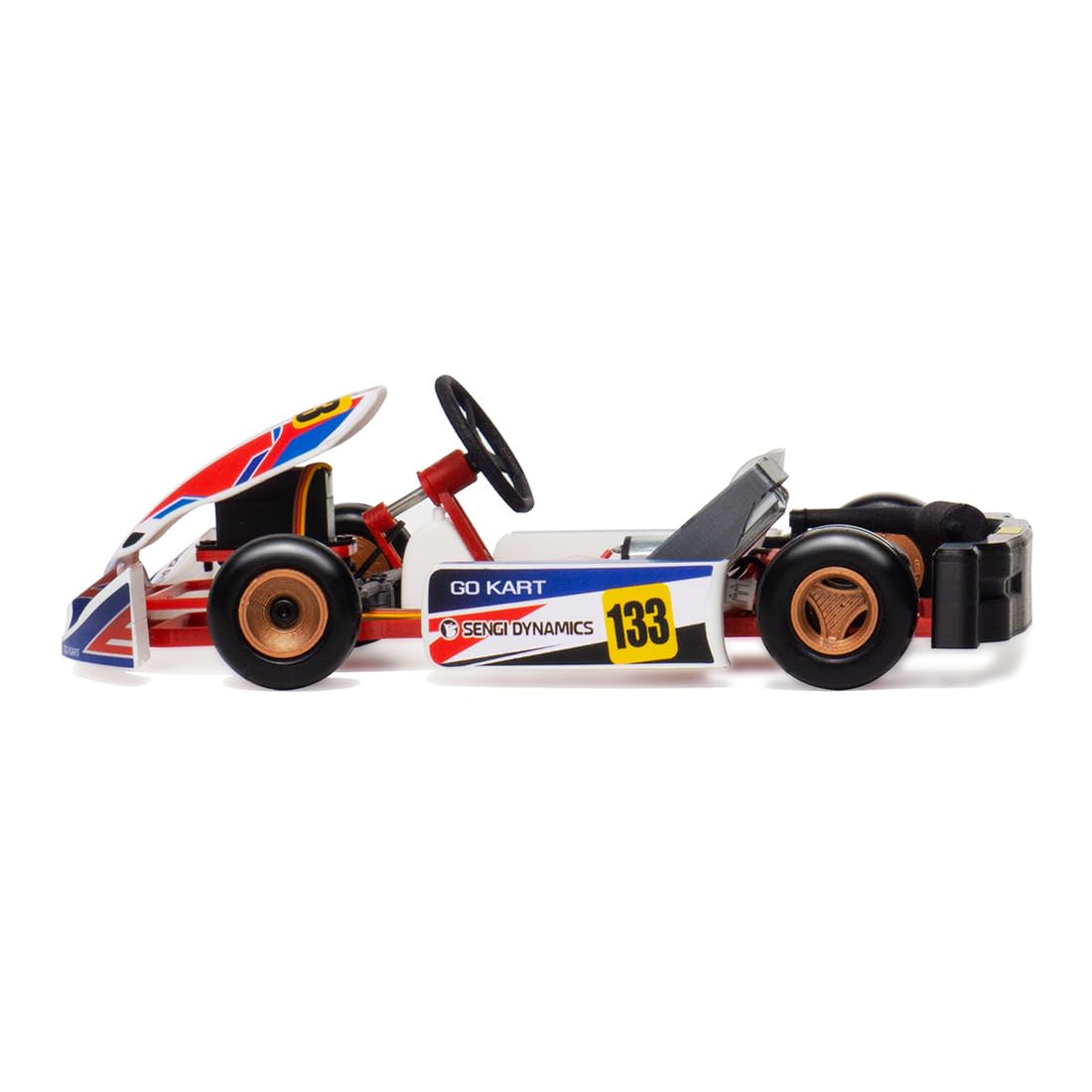 MakerTopia Mini RC Kart Model, 1/32 Scale 2.4G Mini RC Kart Assembly Model, Kart-80 DIY Remote Control Hobby Racing Drift Car RC Electric Mini Racing
