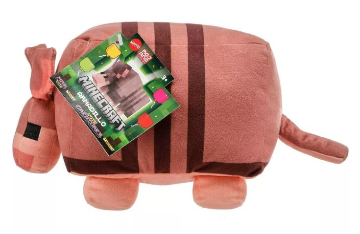 Minecraft Basic Plush 8 inch Legends Character Soft Dolls, Video Game-Inspired Collectible Toy Gifts for Kids & Fans Ages 3 Years Old & Up (Armadillo)