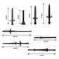 TopBrixx Custom Minifigures Weapon Set, 25 Pcs Custom Weapon Set for Soldier, Figure Weapon Compatible with Lego