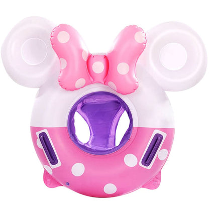 New Baby Swimming Pool Floats for Toddler Kids 8-48 Months Under 44lb, Inflatable Swim Ring Water Raft with Seat and Handle for Summer Beach Outdoor