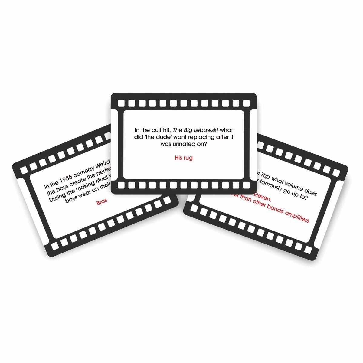 Gift Republic Movie Trivia Cards Classic Movie Question Cards Fun Quiz Questions Movie Buff Gift Portable Travel Game
