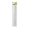 Essentials By Leisure Arts Chenille Stems White, 12 Inch 6mm, Bendable Craft Pipe Cleaners for DIY Projects, Dolls, Animals, Ornaments,