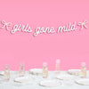 xo, Fetti Girls Gone Mild Banner - Iridescent Foil | 6 Ft. | Bow Bachelorette Decorations, Birthday Party Sign, Coquette Graduation Background, Bach