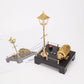 WOWOBONTOY Mini Steam Generator and Lamp Scene Model, DIY Steam Beam Engine Model Accessories for Steam Engine Model, Build Your Own Engine Kit