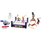 WWE Knuckle Crunchers Mini Mayhem Ring Bundle Playset, Cody Rhodes, John Cena, Seth Rollins Figures