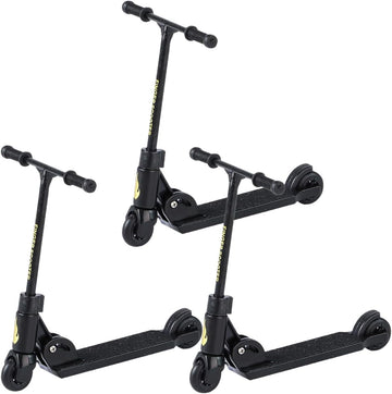 Senyango 3Pcs Finger Scooter - 2-Wheeled Scooter - Foldable Finger with Brake | Finger Board Accessories for Teen | Educational Finger Toys | Non-Slip
