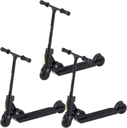 Senyango 3Pcs Finger Scooter - 2-Wheeled Scooter - Foldable Finger with Brake | Finger Board Accessories for Teen | Educational Finger Toys | Non-Slip
