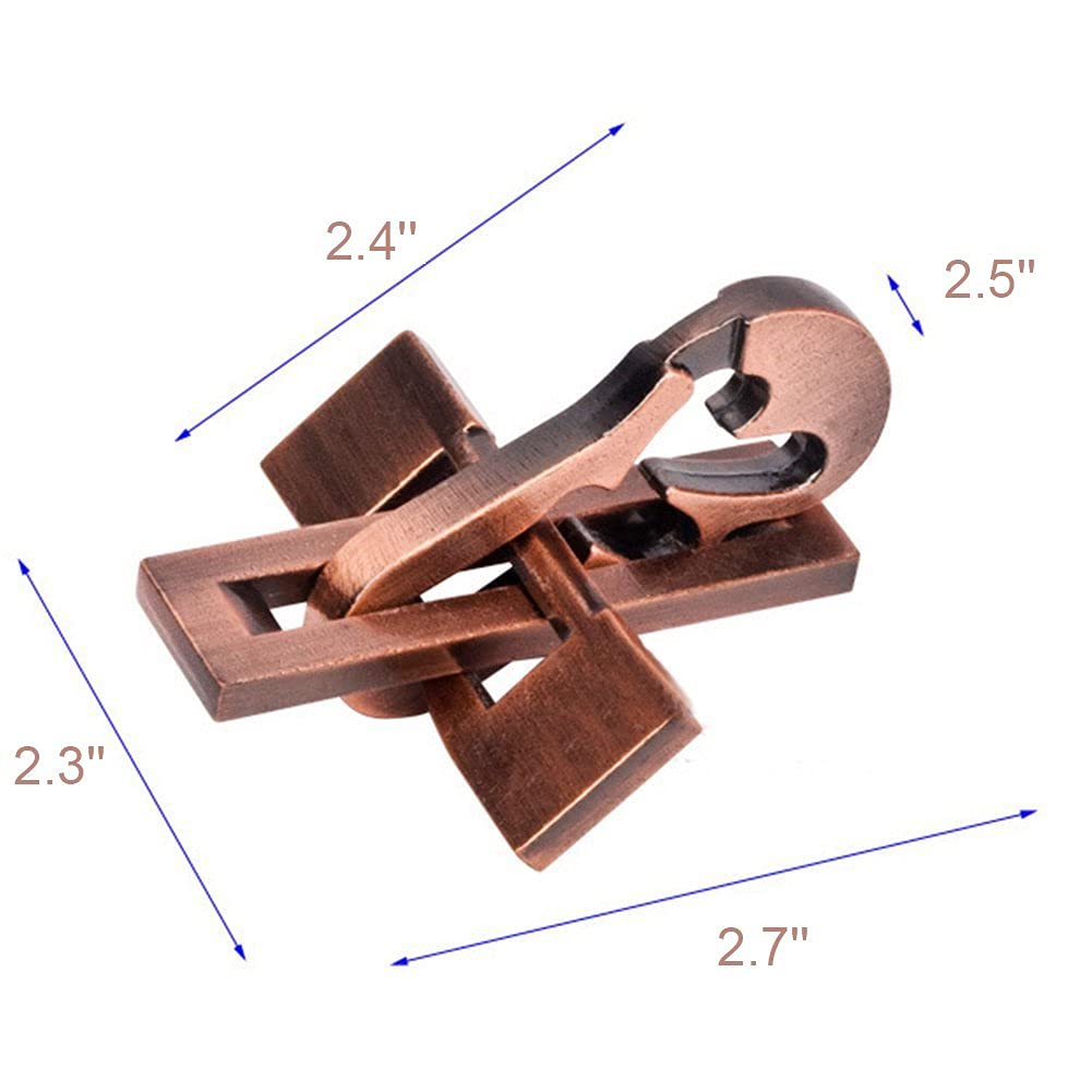 SHUYUE Planer Metal Brain Teaser Cast Metal Puzzle Stress Relief