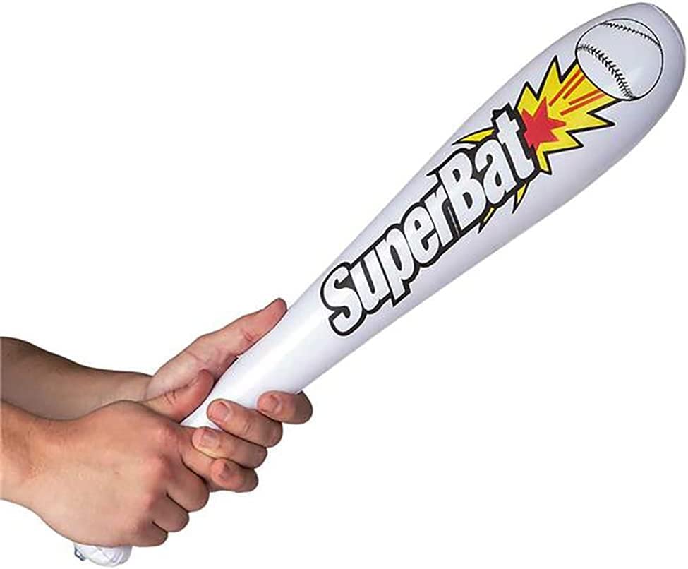 HAPPY DEALS ~ Inflatable Baseball Bats and Baseballs Set Includes 12-9 inch Inflate Baseballs, 12-24 Inch Baseball Bats