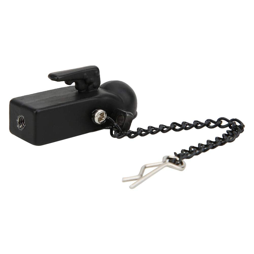 Drfeify Climbing car Trailer Attachment kit Compatible with 1/10 Scale 90046 90047 Cars(Black)