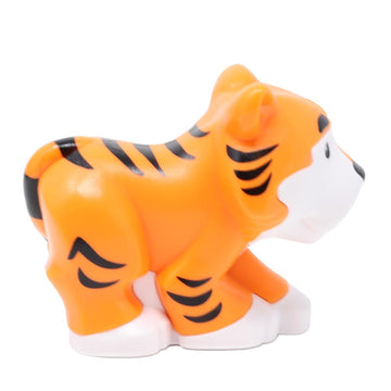 Fisher-Price Replacement Part Little People Noah's Ark Zoo Safari Jungle Animals Playset JLV11 - Replacement Dark Orange Tiger Figure