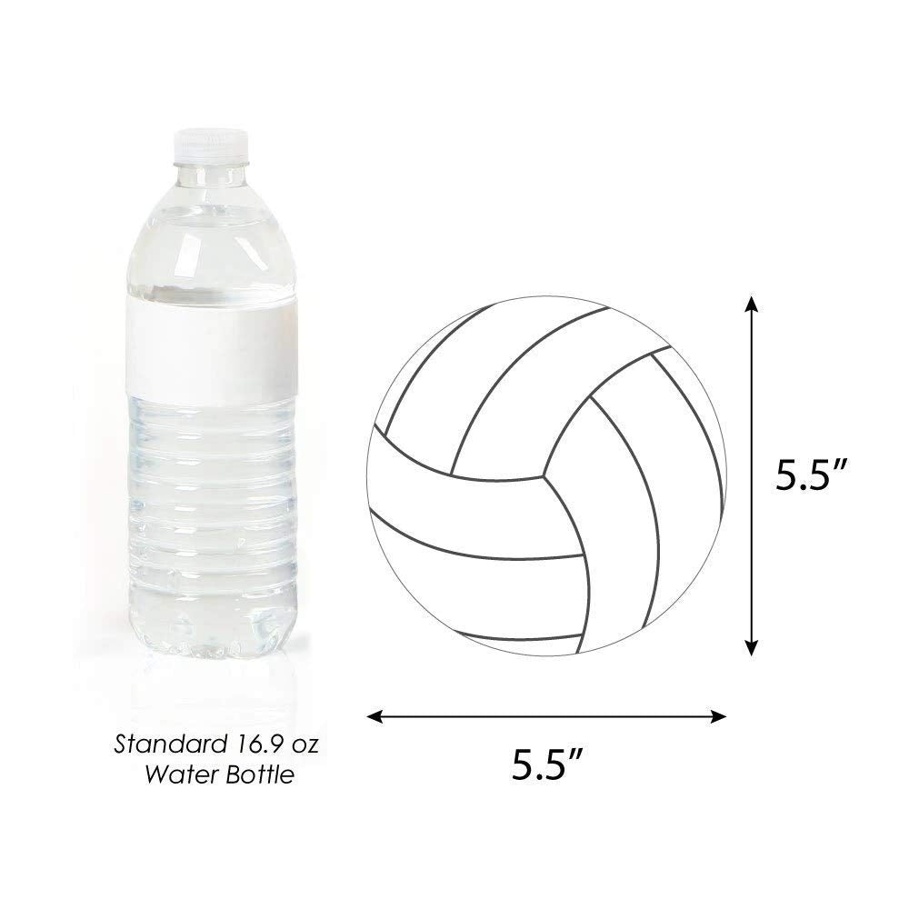 Big Dot of Happiness Volleyball Party Decorations - 20 Double-Sided Paper Cutouts, 5.5-Inch Premium Quality Sports-Themed Decor for Birthday, Baby